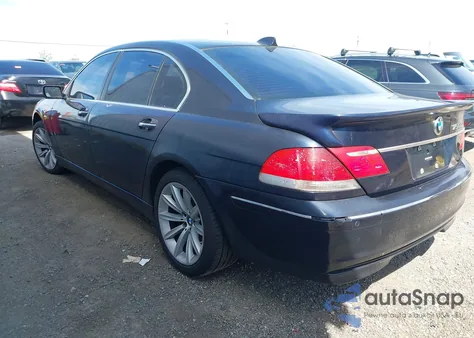 2007 BMW 750Li из США, поврежденный, VIN WBAHN83547DT65971